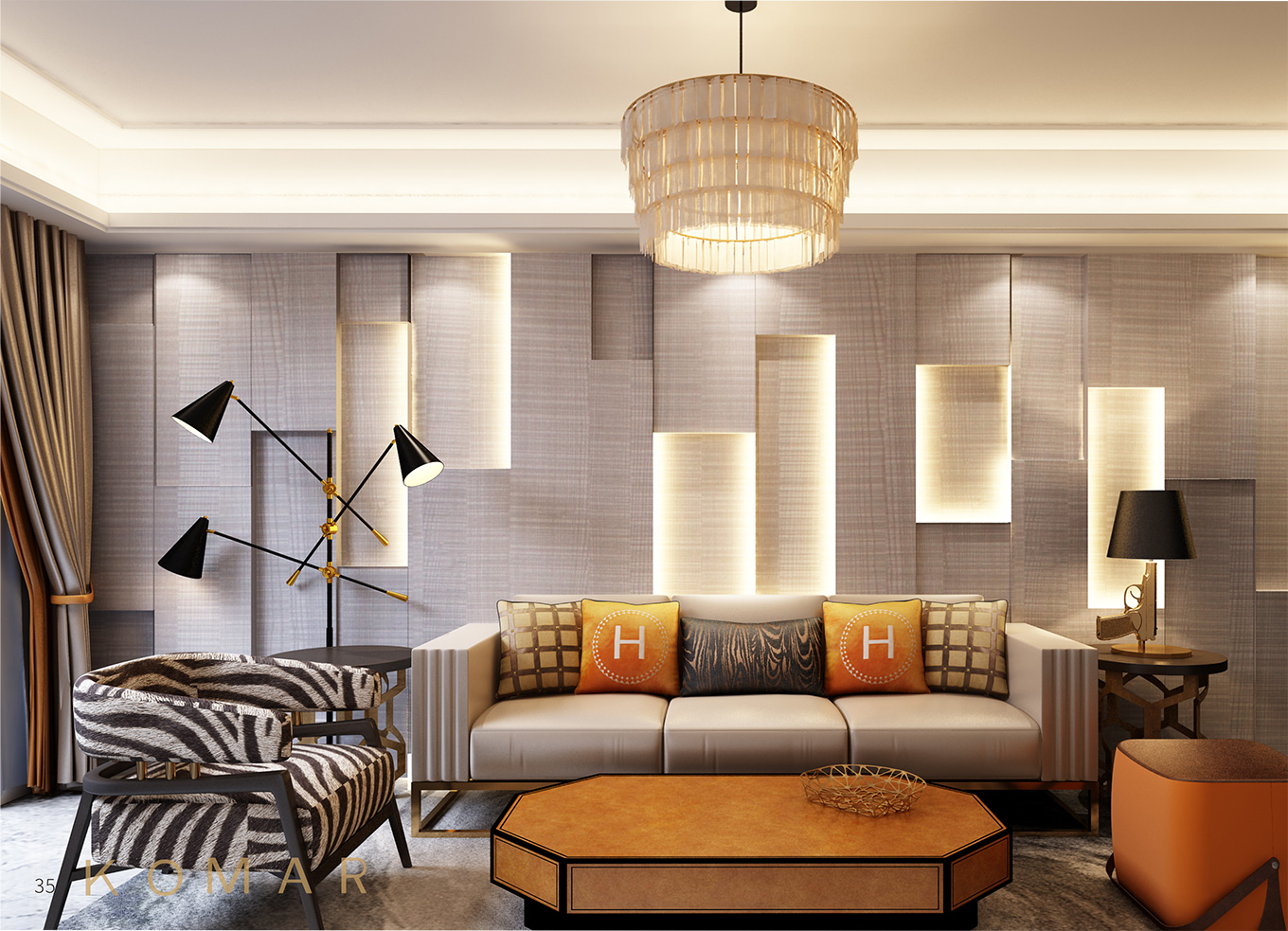 楓影木皮護墻板